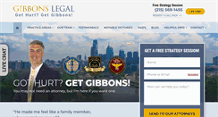 Desktop Screenshot of gibbonslegal.com